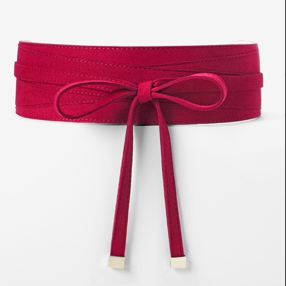 White House Black Market Red Belt